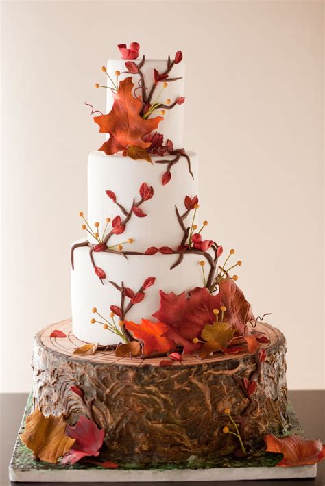 autumn cake design